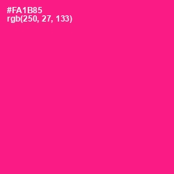 #FA1B85 - Wild Strawberry Color Image