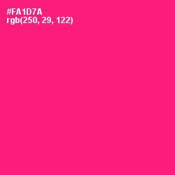 #FA1D7A - Rose Color Image