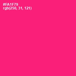 #FA1F79 - Rose Color Image