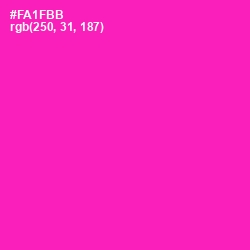 #FA1FBB - Hollywood Cerise Color Image