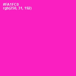 #FA1FC0 - Shocking Pink Color Image