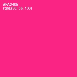 #FA2485 - Wild Strawberry Color Image