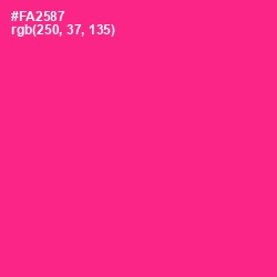 #FA2587 - Wild Strawberry Color Image