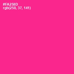 #FA258D - Wild Strawberry Color Image