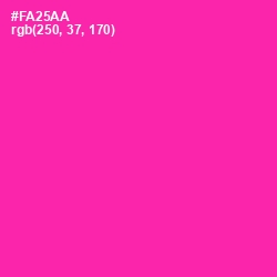 #FA25AA - Persian Rose Color Image