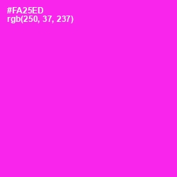#FA25ED - Razzle Dazzle Rose Color Image