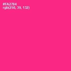 #FA2784 - Wild Strawberry Color Image