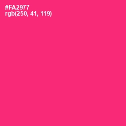 #FA2977 - Radical Red Color Image