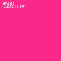 #FA2989 - Wild Strawberry Color Image