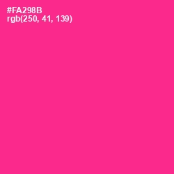 #FA298B - Wild Strawberry Color Image