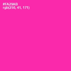 #FA29AB - Persian Rose Color Image