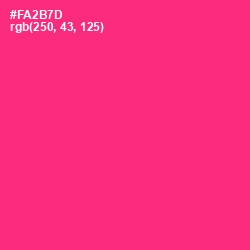 #FA2B7D - Radical Red Color Image