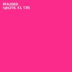 #FA2B8B - Wild Strawberry Color Image