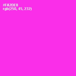 #FA2DE8 - Razzle Dazzle Rose Color Image
