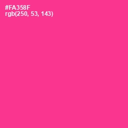 #FA358F - Wild Strawberry Color Image