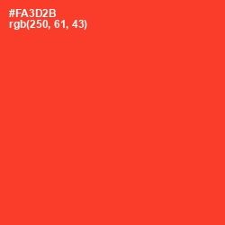 #FA3D2B - Red Orange Color Image