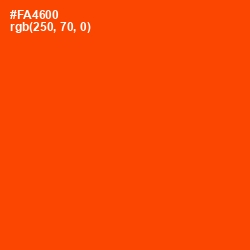 #FA4600 - Vermilion Color Image