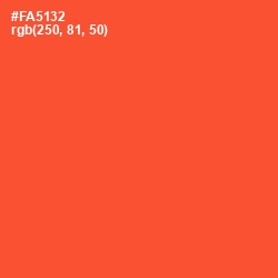 #FA5132 - Flamingo Color Image
