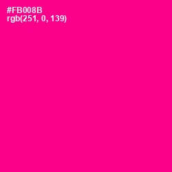 #FB008B - Hollywood Cerise Color Image