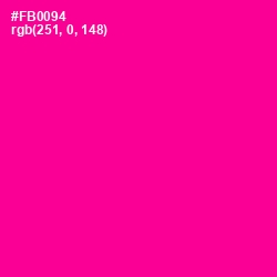 #FB0094 - Hollywood Cerise Color Image