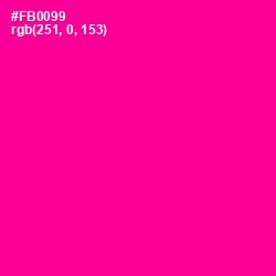 #FB0099 - Hollywood Cerise Color Image