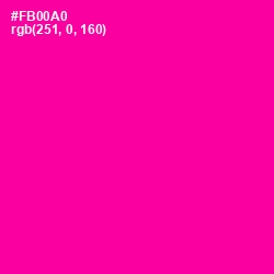 #FB00A0 - Hollywood Cerise Color Image