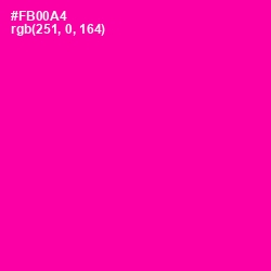 #FB00A4 - Hollywood Cerise Color Image