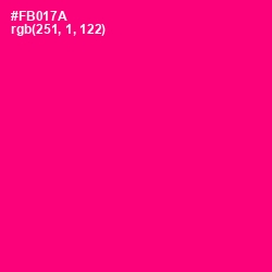 #FB017A - Rose Color Image