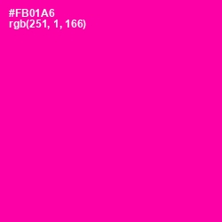 #FB01A6 - Hollywood Cerise Color Image