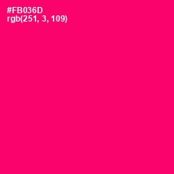 #FB036D - Rose Color Image