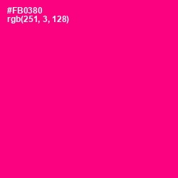 #FB0380 - Hollywood Cerise Color Image