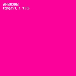 #FB039B - Hollywood Cerise Color Image