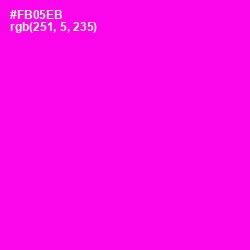 #FB05EB - Magenta / Fuchsia Color Image