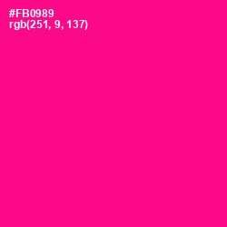 #FB0989 - Hollywood Cerise Color Image