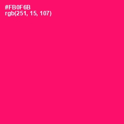 #FB0F6B - Rose Color Image