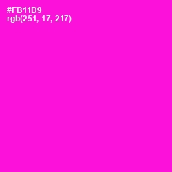 #FB11D9 - Purple Pizzazz Color Image