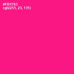 #FB1783 - Persian Rose Color Image