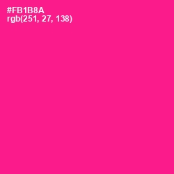 #FB1B8A - Persian Rose Color Image