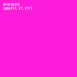 #FB1BD9 - Shocking Pink Color Image