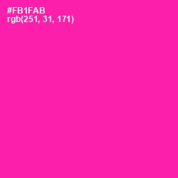 #FB1FAB - Hollywood Cerise Color Image