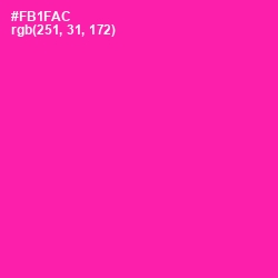 #FB1FAC - Hollywood Cerise Color Image