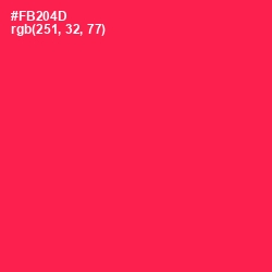 #FB204D - Amaranth Color Image