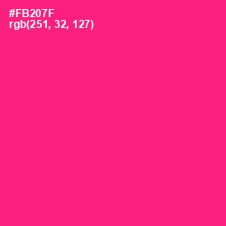 #FB207F - Rose Color Image