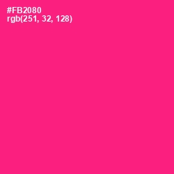 #FB2080 - Wild Strawberry Color Image