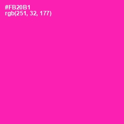 #FB20B1 - Persian Rose Color Image