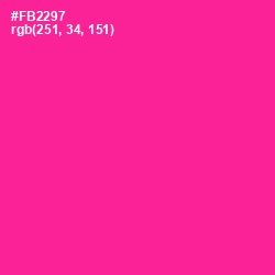 #FB2297 - Wild Strawberry Color Image