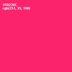 #FB236C - Radical Red Color Image