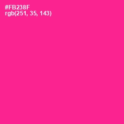 #FB238F - Wild Strawberry Color Image
