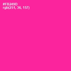 #FB249D - Wild Strawberry Color Image