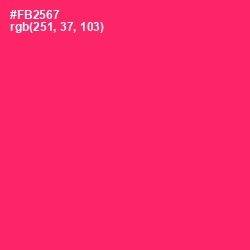 #FB2567 - Radical Red Color Image